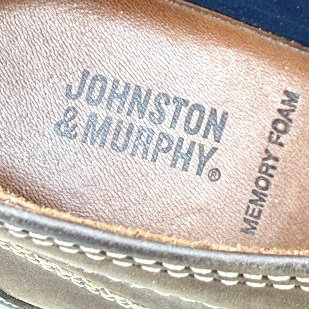 Size‎ 10 - Johnston & Murphy Emmett Moc Toe Boot - Tan Oiled Full Grain Leather